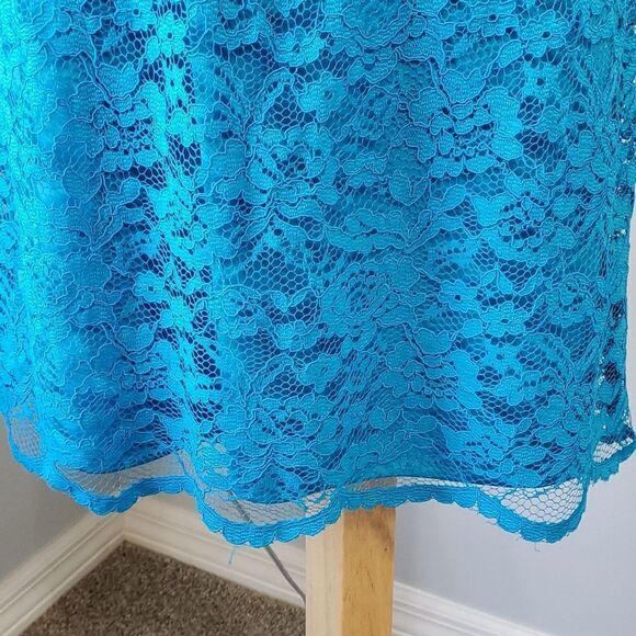 NWT,‎ blue lace dress. Sleevless size 15. By American Living. Great Easte… - Picture 3 of 9